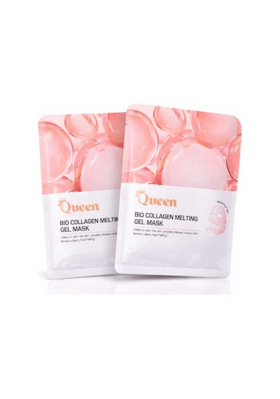 Bio Collagen Melting Gel Mask Kolajen & Hyaluronik Asit Nemlendirici Yüz Maskesi 2'li Paket