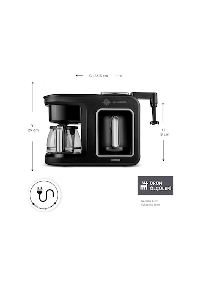 Karaca Hatır Plus Barista 6 In 1 Latte Cappucino Ve Közde Türk Kahvesi Makinesi