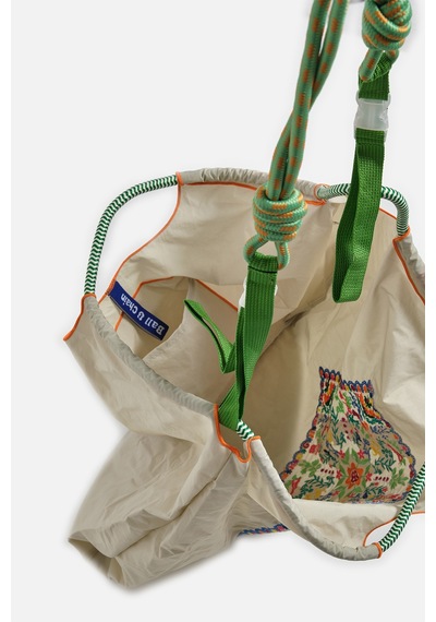 K&s Büyük Boy Desenli Tote Çanta GRİ