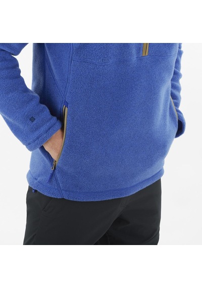 Salomon Chroma Erkek Yarım Fermuar Polar Surf The Web Lc2283900 Mavi