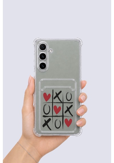 Samsung Galaxy Uyumlu A16 Kartlıklı Xoxo Desenli Kılıf