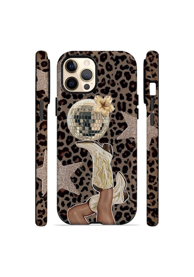 Velvoria Valestra Disco Leopar Apple iPhone Uyumlu 12 Pro Max Darbe Korumalı Kılıf Valestra Select - Disco Leopar