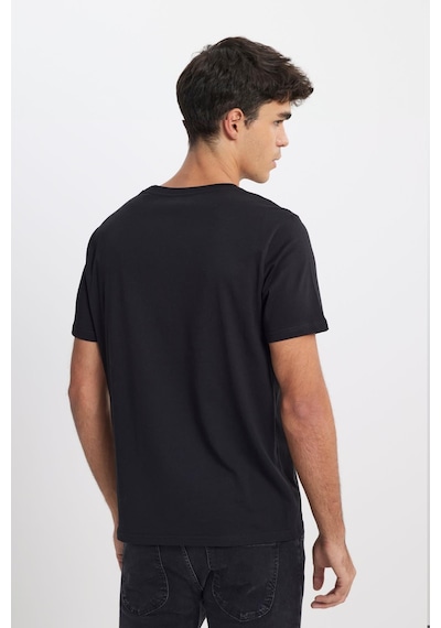 Lee Regular Fit Grafik Baskılı Erkek T-shirt Siyah