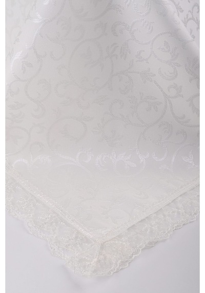 Kdk Dertsiz 160x220 Güpürlü Masa Örtüsü Krem - 2