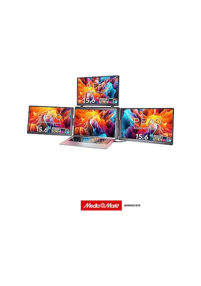 Peaq Pmo P150-ftb 15.6'' Full Hd 60 Hz Ips Üçlü Taşınabilir Laptop Monitörü