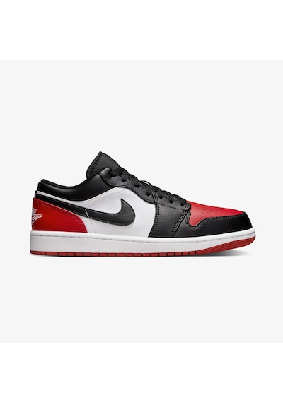 Nike Jordan Air 1 Low Erkek Siyah - Kırmızı Spor Ayakkabı 553558-161 Siyah