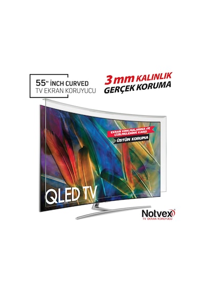 Notvex 55 İnç 140 Ekran Curved Tv Ekran Koruyucu / 3 MM Kalınlık