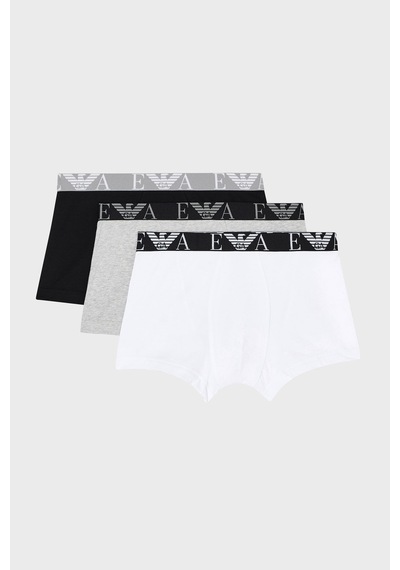 Emporio Armani Erkek Boxer Em000259 Af20668 Mc197 Siyah-gri-beyaz Siyah-gri-beyaz