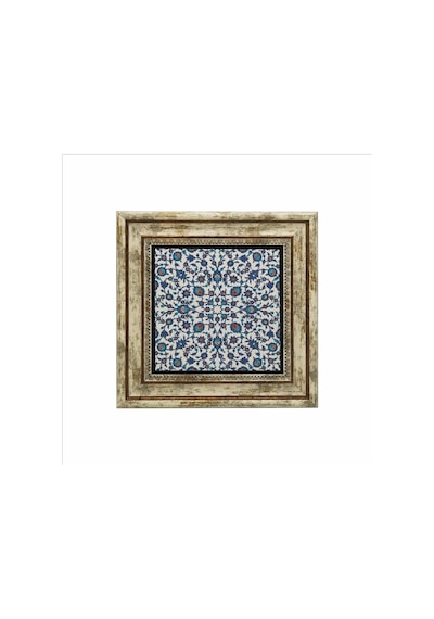 Osmanlı Çinisi Baskılı Taş Tablo 25x25