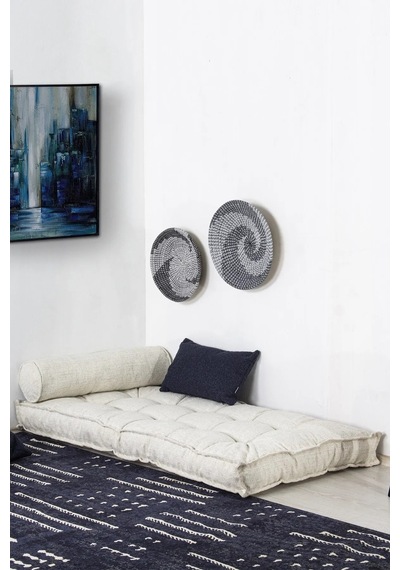 Sofa Buklet Yer Minderi - Sedir Minderi Bej