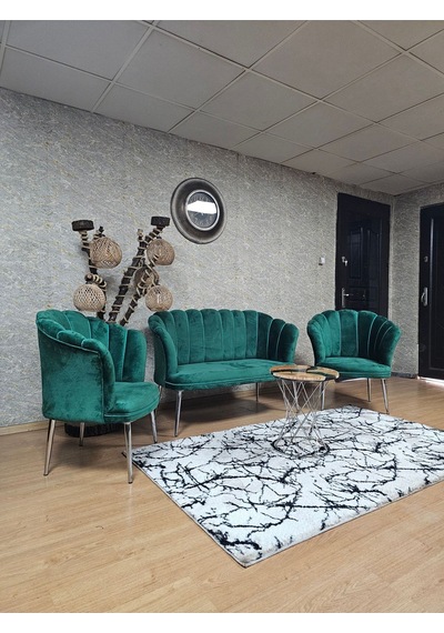 Zafir Papatya Çay Seti Koltuk Takımı Krom Sivriltme Ayak, Balkon, Salon, Ofis, Cafe Koltuk Takımı Yeşil Zafir Papatya Çay Seti Koltuk Takımı Krom Sivriltme Ayak, Balkon, Salon, Ofis, Cafe Koltuk Takımı Yeşil