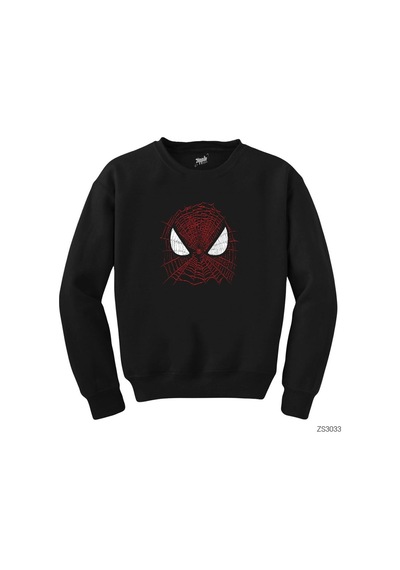 Spiderman Nets Siyah Sweatshirt Siyah