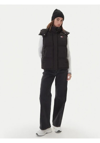 Tommy Hilfiger Tjw Alaska Grid Kuş Tüyü Kadın Siyah Yelek Dw0dw21627bds Siyah