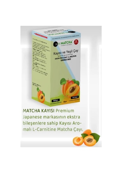 Bilge Matcha Premium Japenese Kayısı ve Yeşil Çay İçeren Toz Takviye Edici Gıda 20 x 8 G