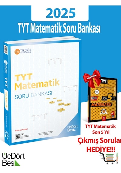 345-2025 Model Tyt Matematik Soru Bankası Çıkmış Sorular Hediyeli