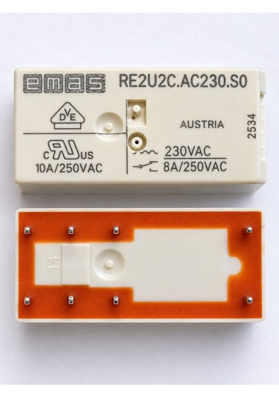 Emas Re2.u2c.ac230 ,220vac 2a2k/8a İnce-8pin Röle