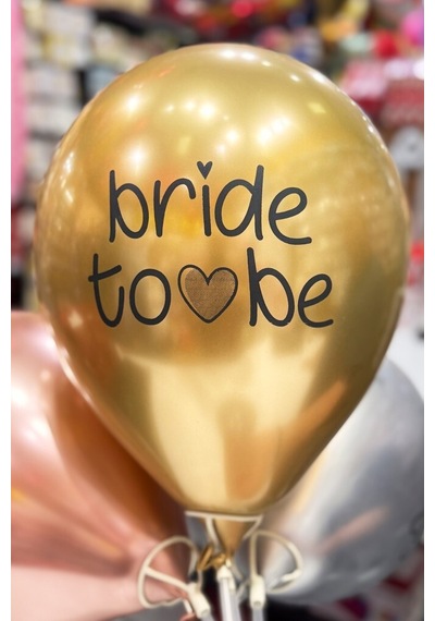 Bride Balon Krom Altın 10lu 12 İnç Çok  Renkli