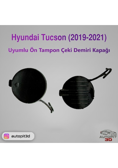 Hyundai Tucson Facelift 2019-2021 Uyumlu Ön Tampon Çeki Demiri Kapağı