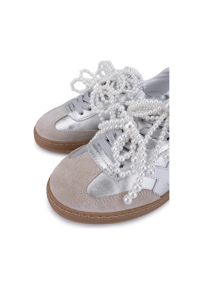 Tamer Tanca Kadın Lame Sneakers & Spor Ayakkabı 1116 28-42 Bn Ayk Sk25-26 Lame Gümüş