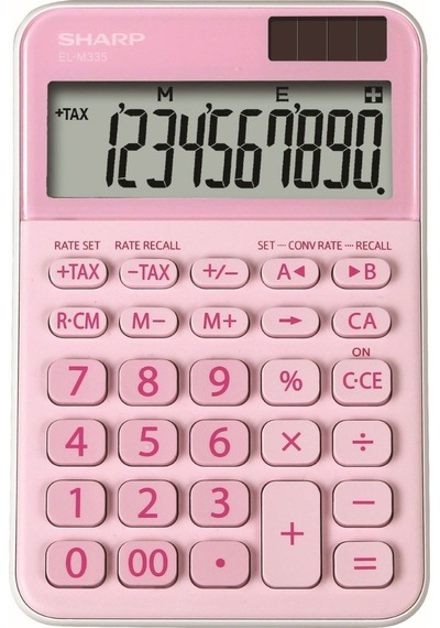 Sharp EL-M335BPK 10 Hane Masaüstü Hesap Makinesi - Pembe