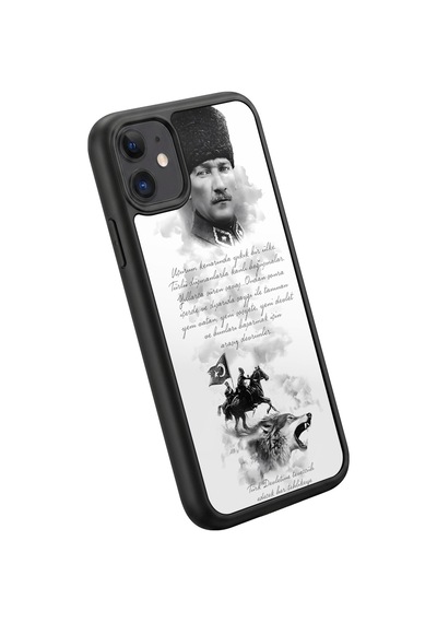 İphone 11 Uyumlu Kurt Desenli Kamera Korumalı Darbelere Dayanıklı Kılıf 239-kurt-iphone11