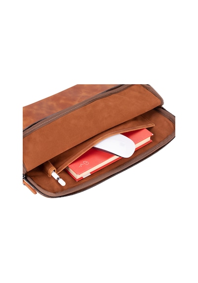 Torıno Tuscan Tan Super Slim 14inç Laptop / Apple Uyumlu MacBook Kılıf Kahverengi