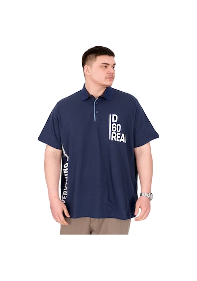 Mode Xl Büyük Beden Erkek T-shirt Polo Yaka Real U25309 İndigo İndigo