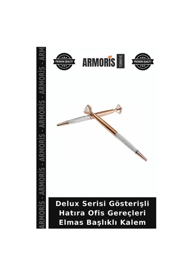 Delux Serisi Gösterişli Hatıra Ofis Gereçleri Elmas Başlıklı Kalem Çok Renkli