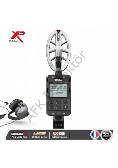Xp Deus Iı Rc Metal Dedektörü 24x13 Cm Hf2 Başlık + Fx03 Kablolu Kulaklık Altın Arama