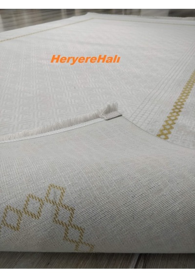 Foneks Halı Lavin %100 Akrilik Makina Halısı 4305agold 150x233 Cm