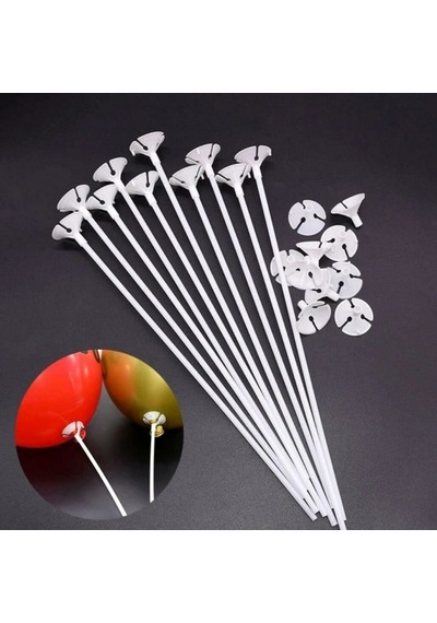 Yüksek Kalite 100 Adet Beyaz Balon Çubuğu Dekorasyon Balon Çubuğu Tüm Balonlara Uygundur BEYAZ