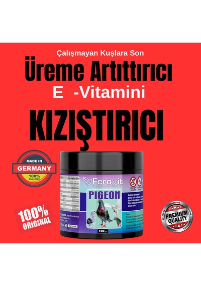 Feroxit Güvercinler İçin Üreme Destek & Kızıştırıcı Ve E-vitamin 100 G