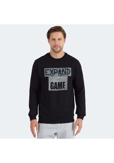 Slazenger RUBIO Erkek Sweatshirt Siyah