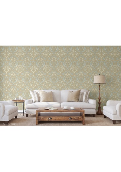 Ephes 1002-2 Damask Büyük, Simli Duvar Kağıdı 10m²