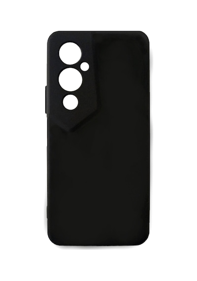 Noktaks - Tecno Uyumlu Tecno Pova 4 Pro - Kılıf Mat Soft Esnek Biye Silikon - Siyah