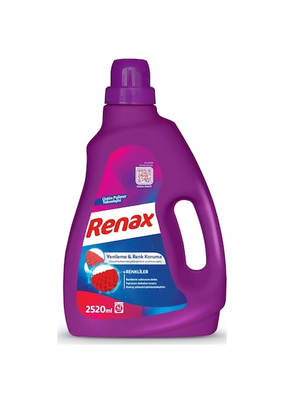 Renax Sıvı Çamaşır Deterjanı Renkliler 2520 ML