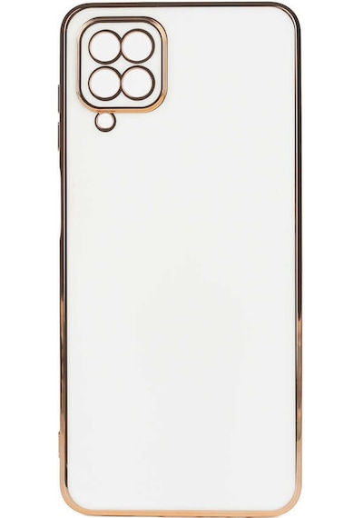 Zore Galaxy Uyumlu A12 Kılıf Bark Kapak - Beyaz Beyaz
