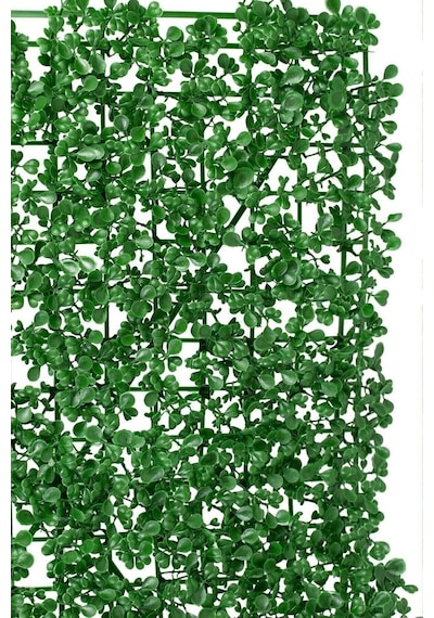 Çiçekçiniz Yapay Duvar Kaplama Panel Şimşir Tabaka 40x60 Cm Yeşil Dik Duvar Uygulama Diğer