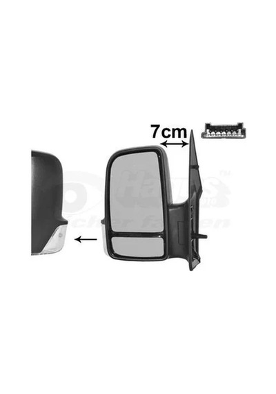 Vw Crafter 2e 2009-2016 Ayna Sol Elk Isı 2e1857501f Viewmax