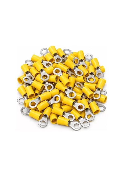 Sh Powermaster Pm-39080 4-6mm2 Kesit 26x8x9mm Soket Sarı İzoleli Kablo Pabucu 100'lü Paket Najmaddin