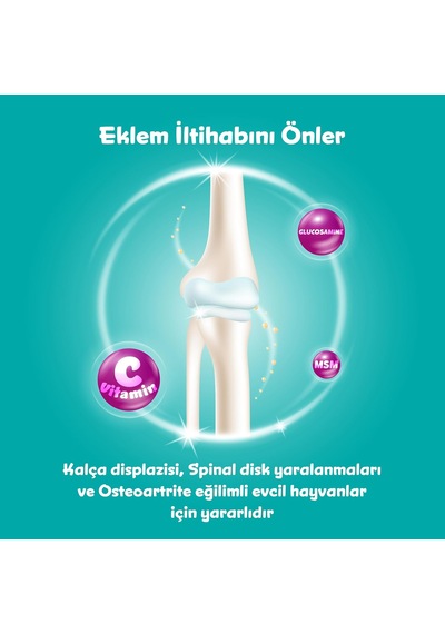 Glucosamine Tablet Kedi Ve Köpekler İçin Eklem Ve Kas Sağlığı Destekleyici Glukozamin Takviye Gıda 75 Tablet