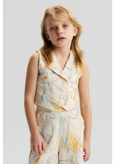 Xo Kids Kız Çocuk Yelek 4-8 Yaş 31501 KREM