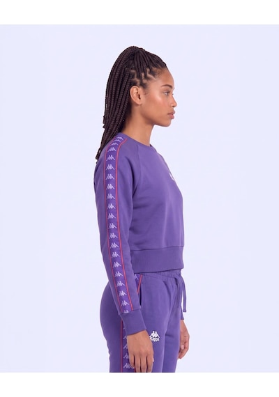Kappa 222 Banda Marbella Tur Kadın Mor Viyole Regular Sweatshirt
