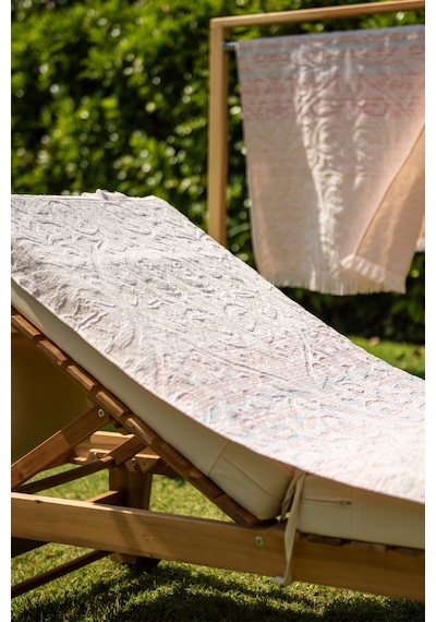 Menderes Home Cotton Collection Bukle Plaj Havlusu Saçaklı Pembe