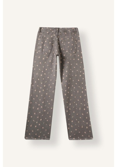 Defacto Çiçekli Straight Fit Normal Bel Düz Paça Gabardin Pantolon I9257ax26aubn298 Kahve-bn298