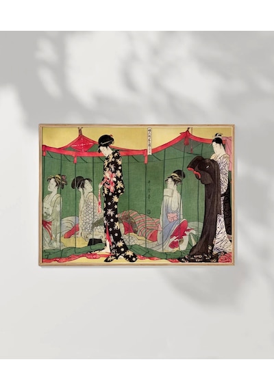 Çerçevesiz Poster Japon Kültürünün Dokusu