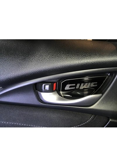 Oled Garaj Honda Civic FC5 İçin Uyumlu Kapı Açma Kolu Kaplama Füme