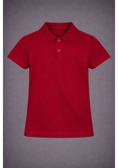 Polo Yaka Kısa Kol Tshirt Bordo