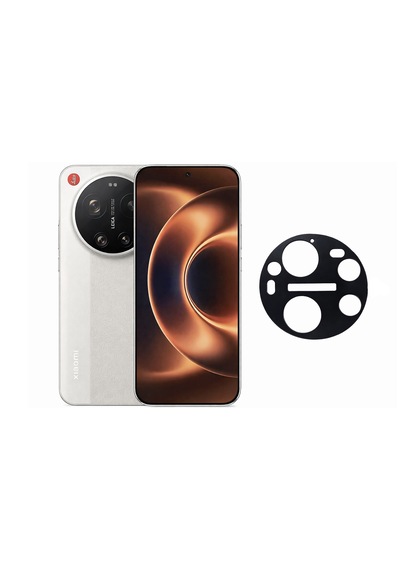 Microcase Xiaomi 17 Ultra Uyumlu Kamera Lens Koruma Halkası - Kapalı Tasarım -siyah Al3401