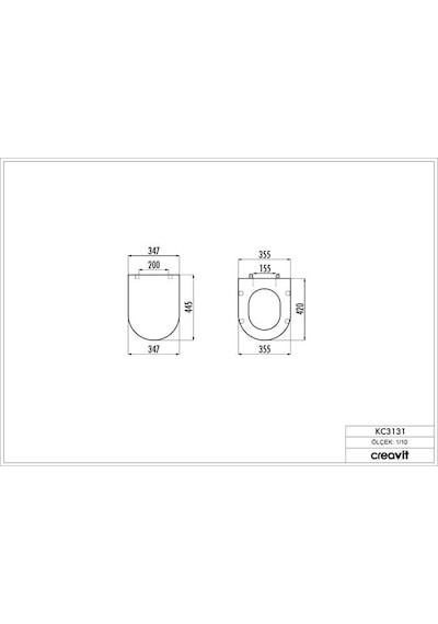 Creavit Amasra Duroplast Amortisörlü Klozet Kapağı Kırmızı Kc0103